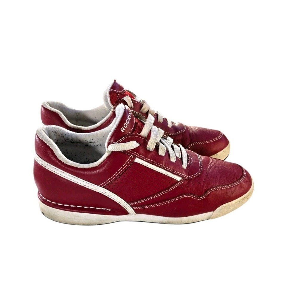 Rockport ProWalker M7100 Mens Walking Shoes Size 9 Red Leather APM26865‎